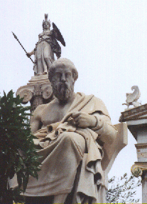 left foreground statue